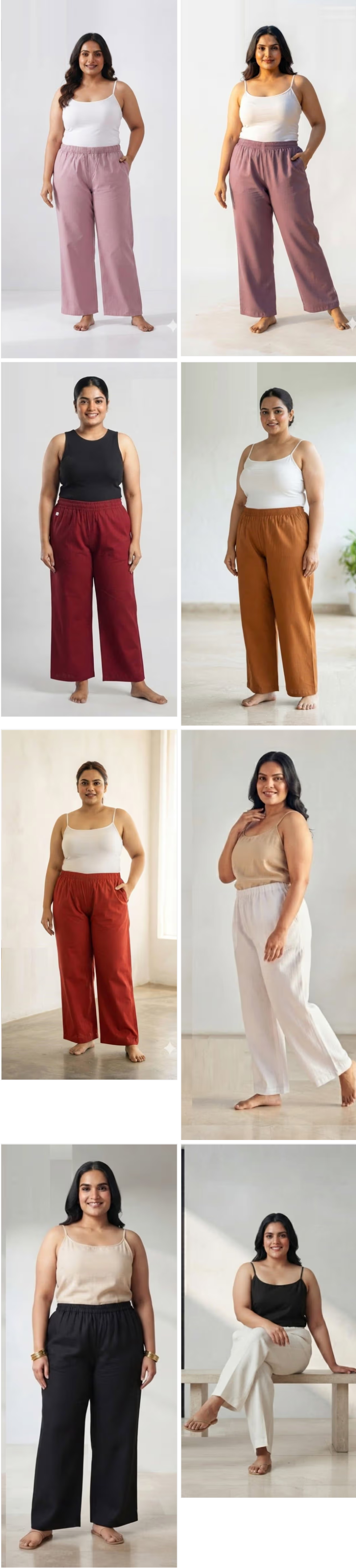 Naisha K 1380 Cotton Plus Size Bottom Wear Pants