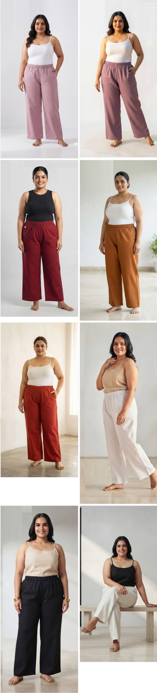 Naisha K 1380 Cotton Plus Size Bottom Wear Pants