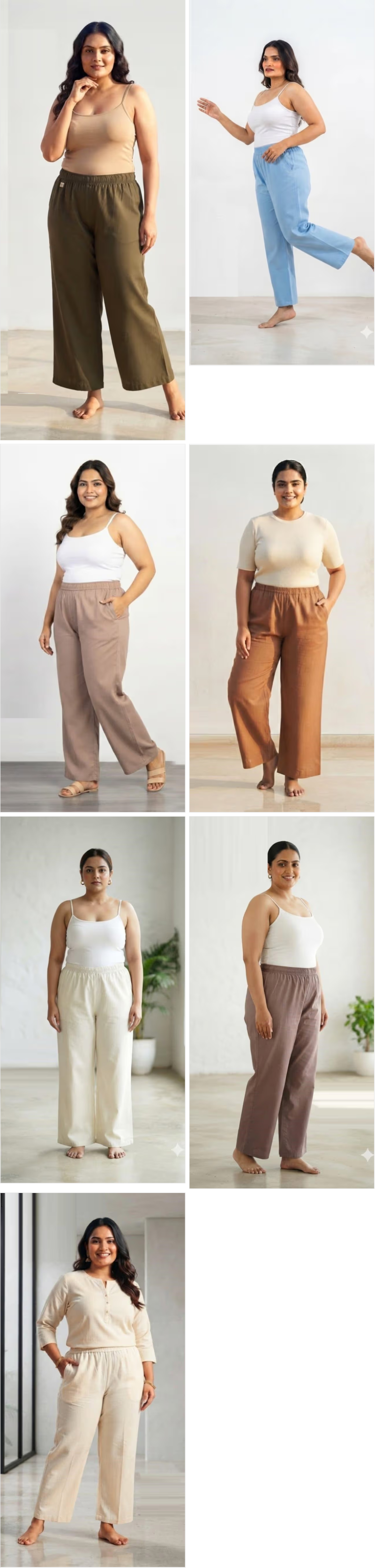 Naisha K 1380 Cotton Plus Size Bottom Wear Pants