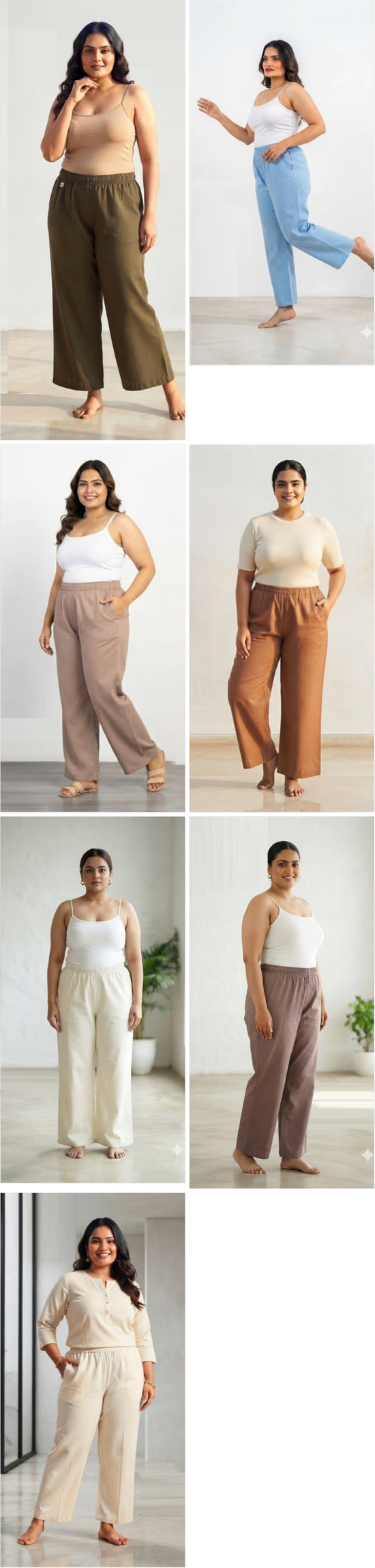 Naisha K 1380 Cotton Plus Size Bottom Wear Pants