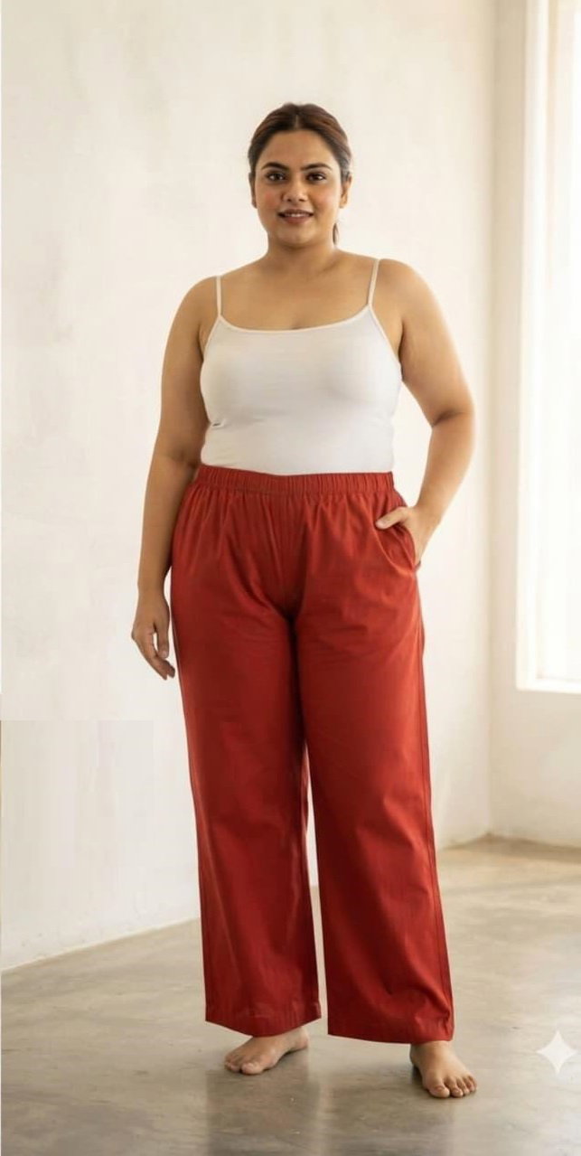Naisha K 1380 Cotton Plus Size Bottom Wear Pants