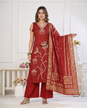 Amrah Wholesale Naisha K 1441 Mul Cotton Kurti Set