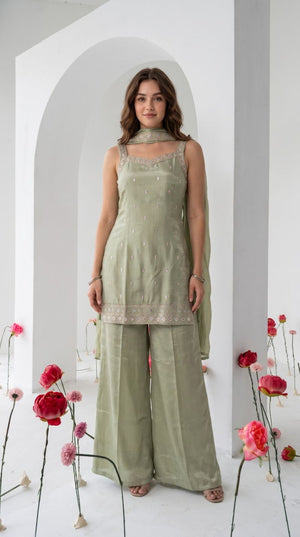 Naisha K 1455 Chinon Sequence Work Salwar Suit Set
