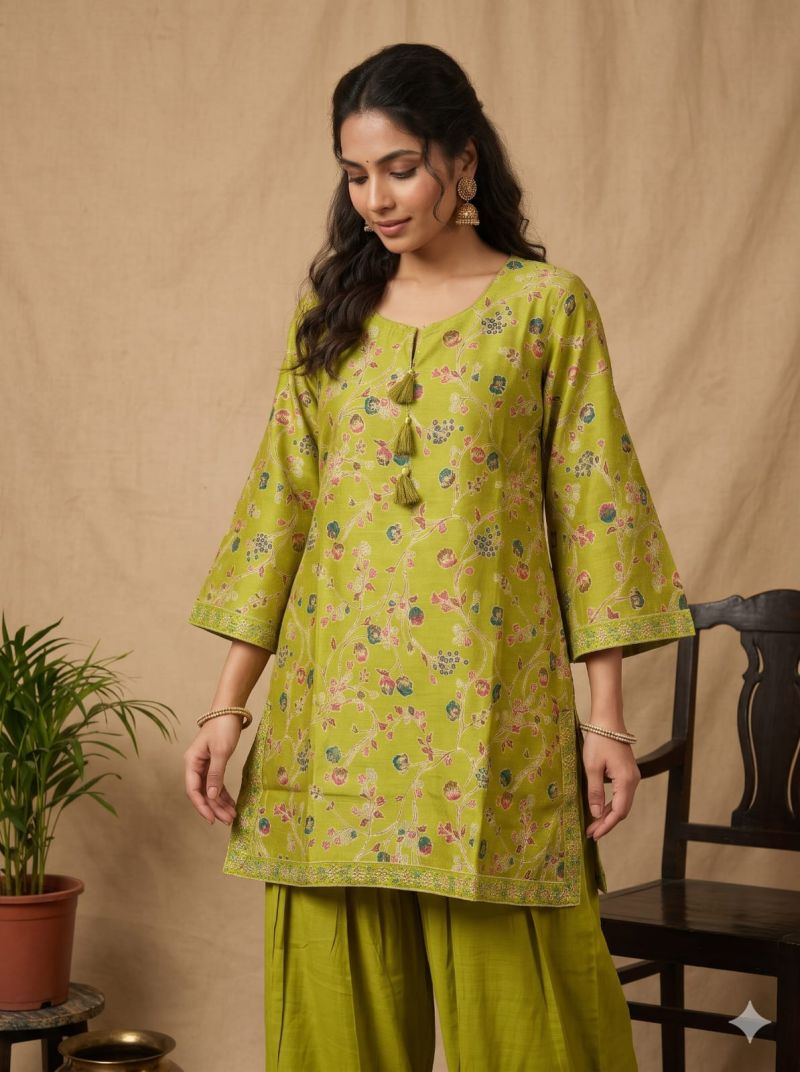Naisha K 1474 Vertican Silk Printed Farsi Salwar Suit Collection