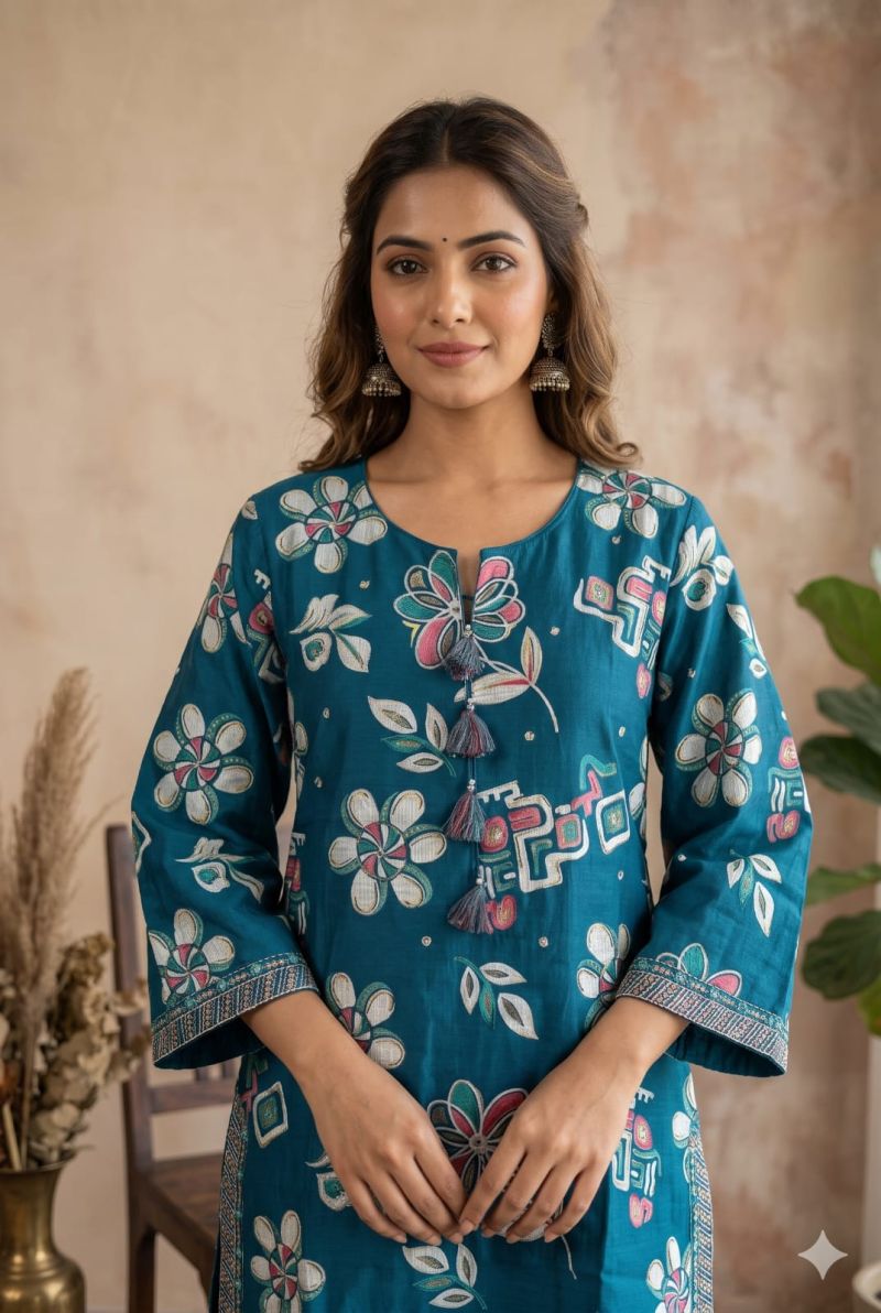 Naisha K 1474 Vertican Silk Printed Farsi Salwar Suit Collection