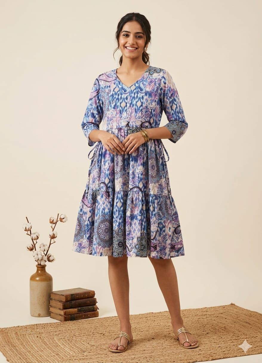 Naisha K 803 Cambric Cotton Printed Tops