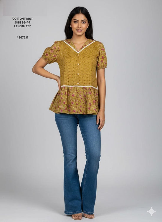 Naisha K 804 Cotton Printed Tops