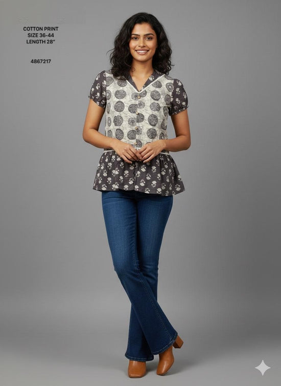 Naisha K 804 Cotton Printed Tops