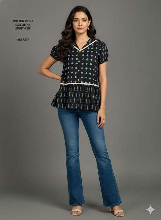 Naisha K 804 Cotton Printed Tops