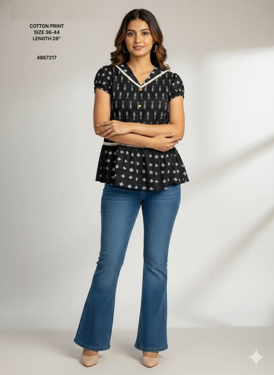 Naisha K 804 Cotton Printed Tops