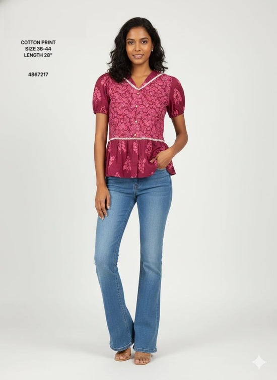 Naisha K 804 Cotton Printed Tops