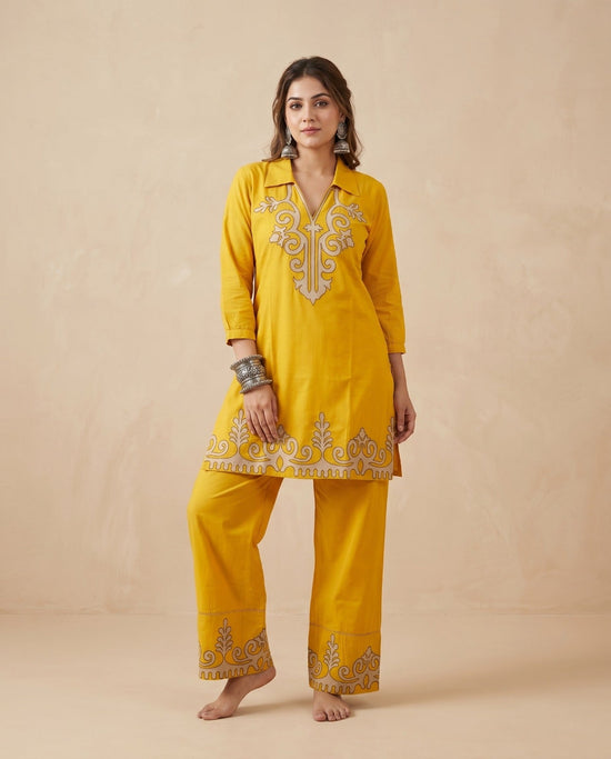 Naisha K 844 Rayon Fancy Work Co Ord Set - Amrah Wholesale