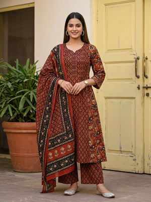 NAISHA K 858 Kurti Pant Dupatta Set Wholesale Catalogue - Amrah Wholesale