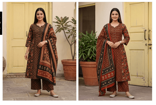 NAISHA K 858 Kurti Pant Dupatta Set Wholesale Catalogue - Amrah Wholesale