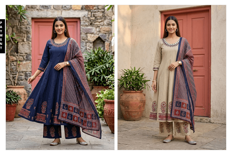 NAISHA K 860 Kurti Pant Dupatta Set Wholesale Catalogue - Amrah Wholesale