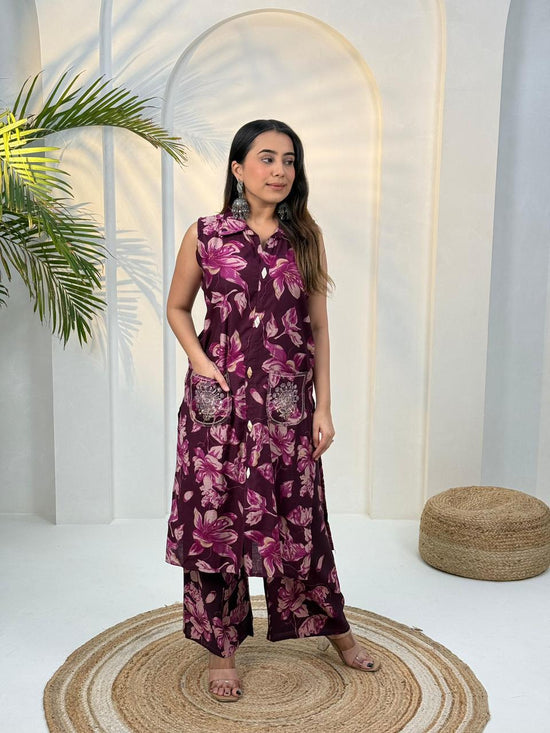 Amrah Wholesale Naisha K 943 Vertican Kurti Pant Set
