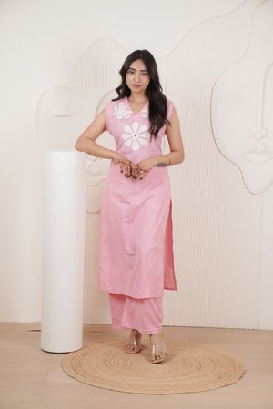 Naisha K 967 Cambric Cotton Kurti Pant Set - Amrah Wholesale