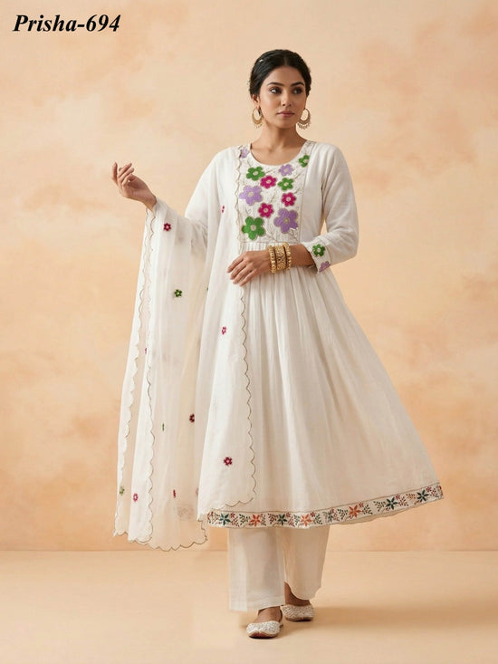 Naisha K 841 Kurti Pant Dupatta Set - Amrah Wholesale