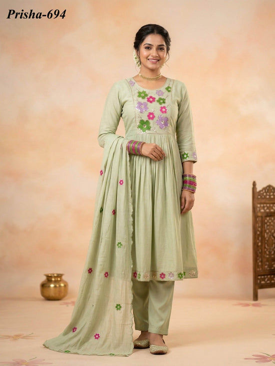 Naisha K 841 Kurti Pant Dupatta Set - Amrah Wholesale