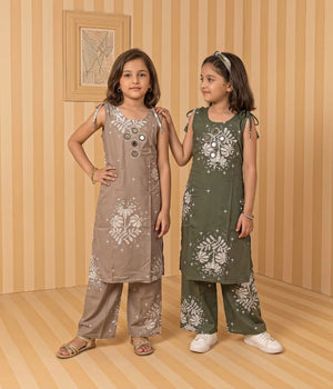 Naisha Kids 13 Rayon Manual Work Co Ord Set - Amrah Wholesale