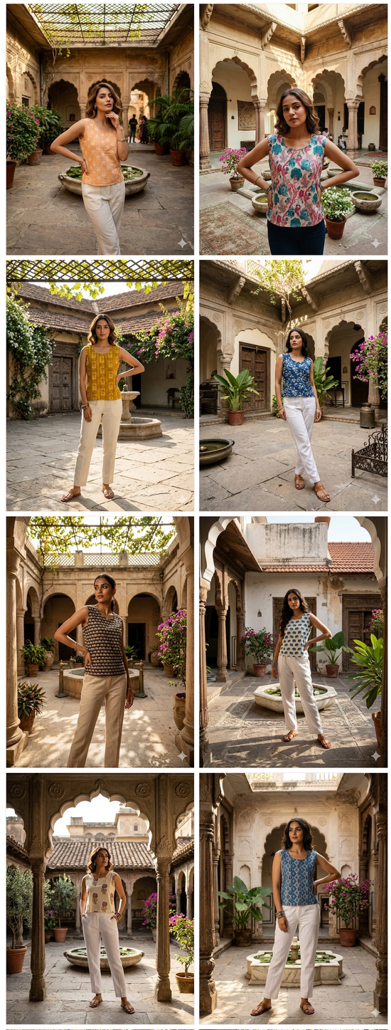 Naisha Short Tops Vol 1 Cotton Printed Tops