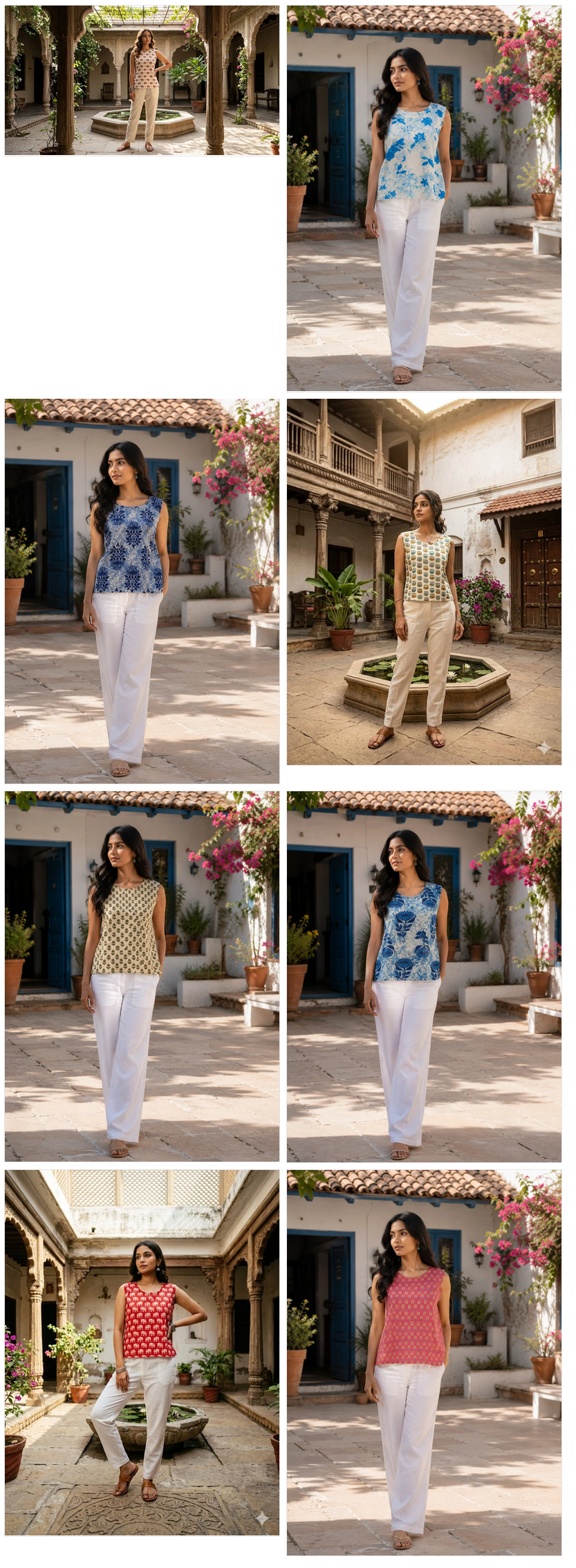 Naisha Short Tops Vol 1 Cotton Printed Tops