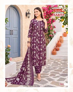 Navkar Sarita Vol-5 Cotton Printed Salwar Suit Set