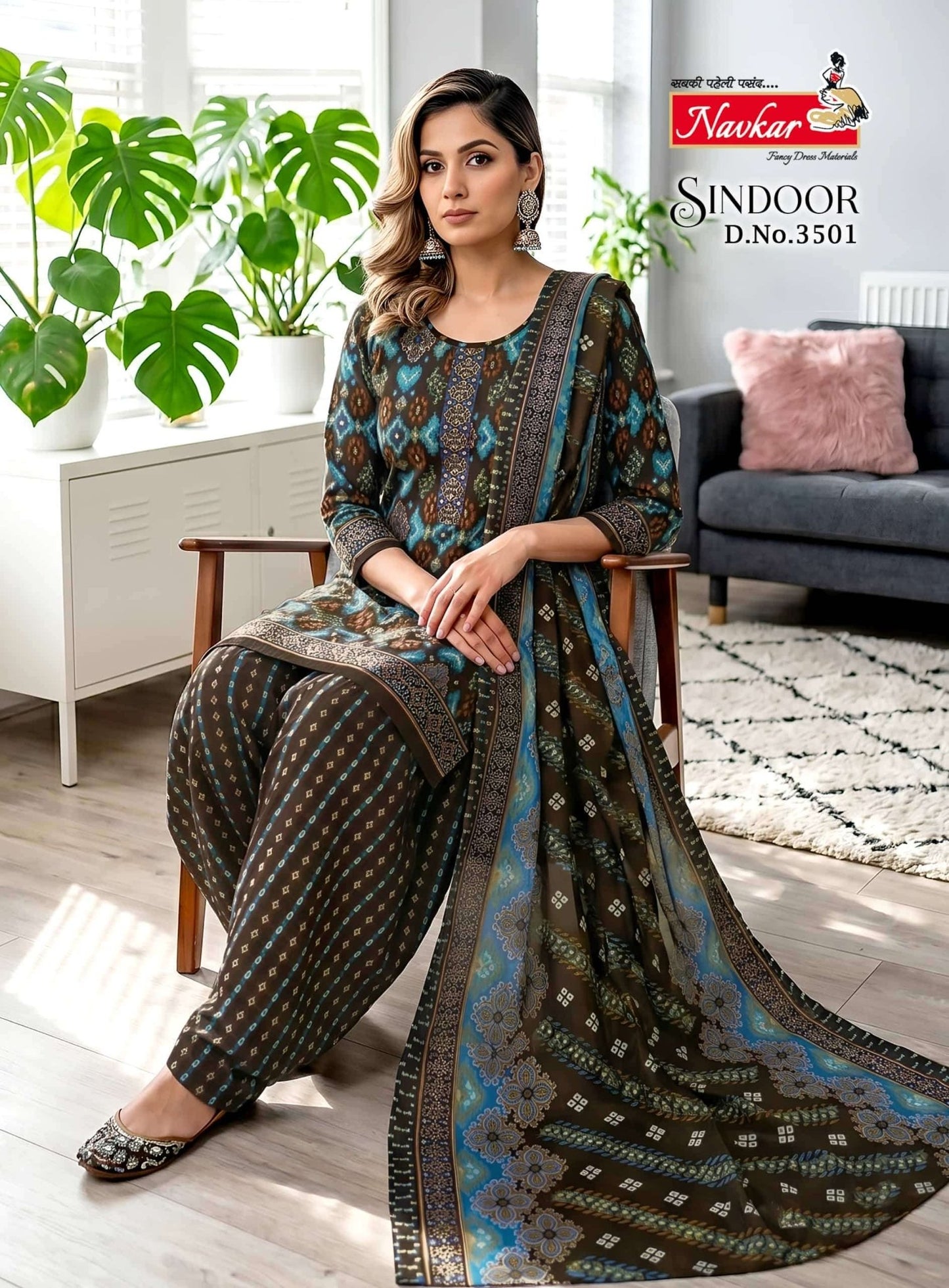 Navkar Sindoor Vol 35 Readymade Cotton Patiyala Suit Set - Amrah Wholesale