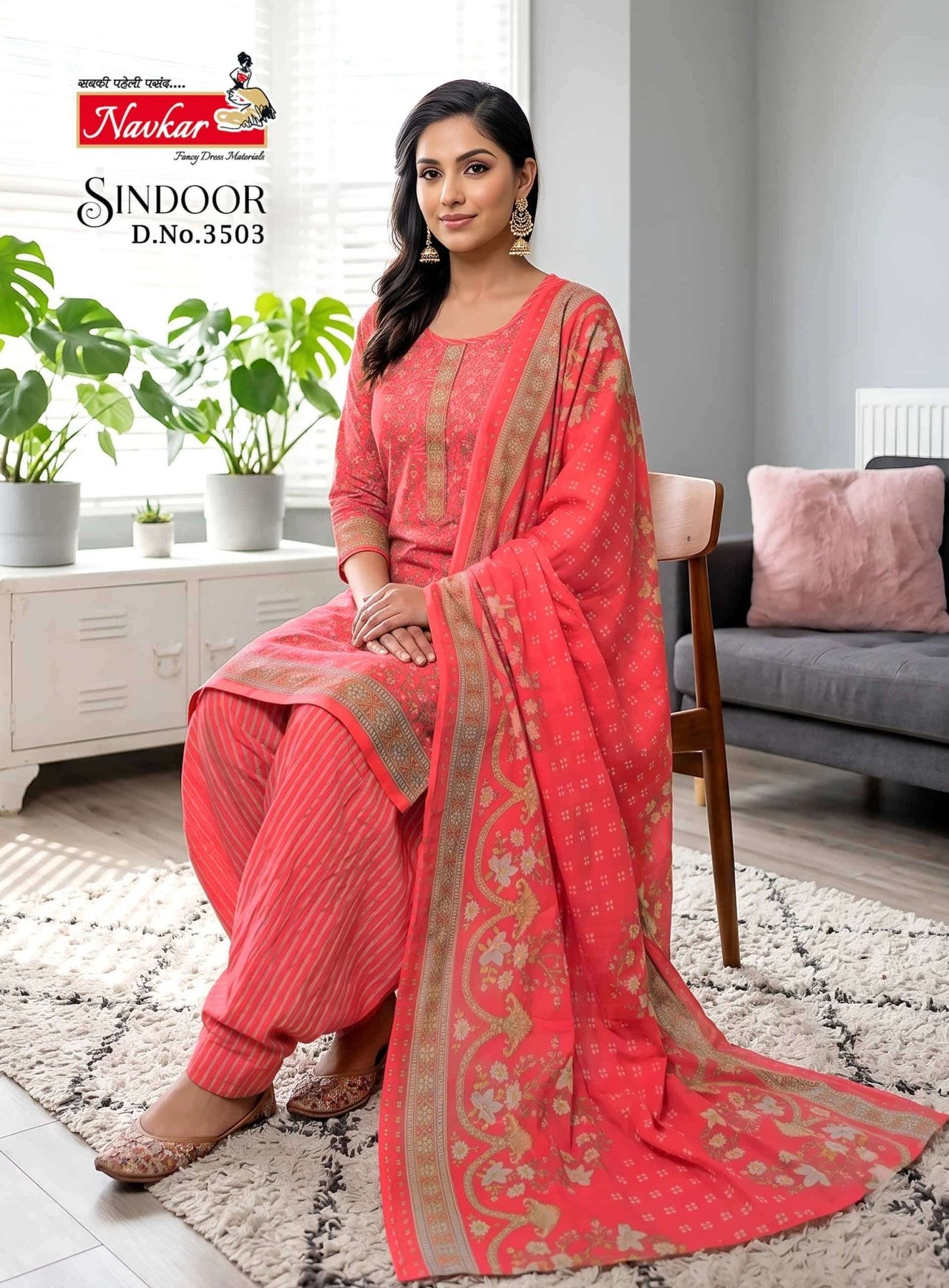 Navkar Sindoor Vol 35 Readymade Cotton Patiyala Suit Set - Amrah Wholesale