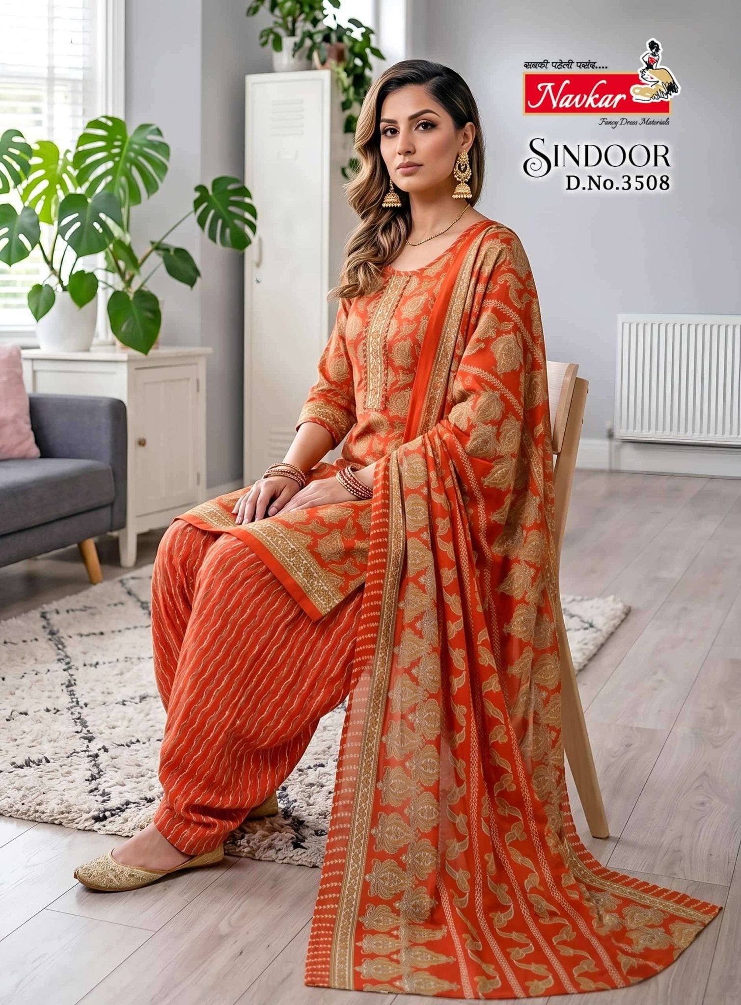 Navkar Sindoor Vol 35 Readymade Cotton Patiyala Suit Set - Amrah Wholesale