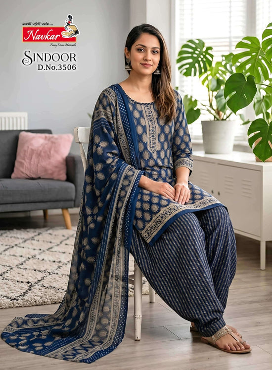 Navkar Sindoor Vol 35 Readymade Cotton Patiyala Suit Set - Amrah Wholesale