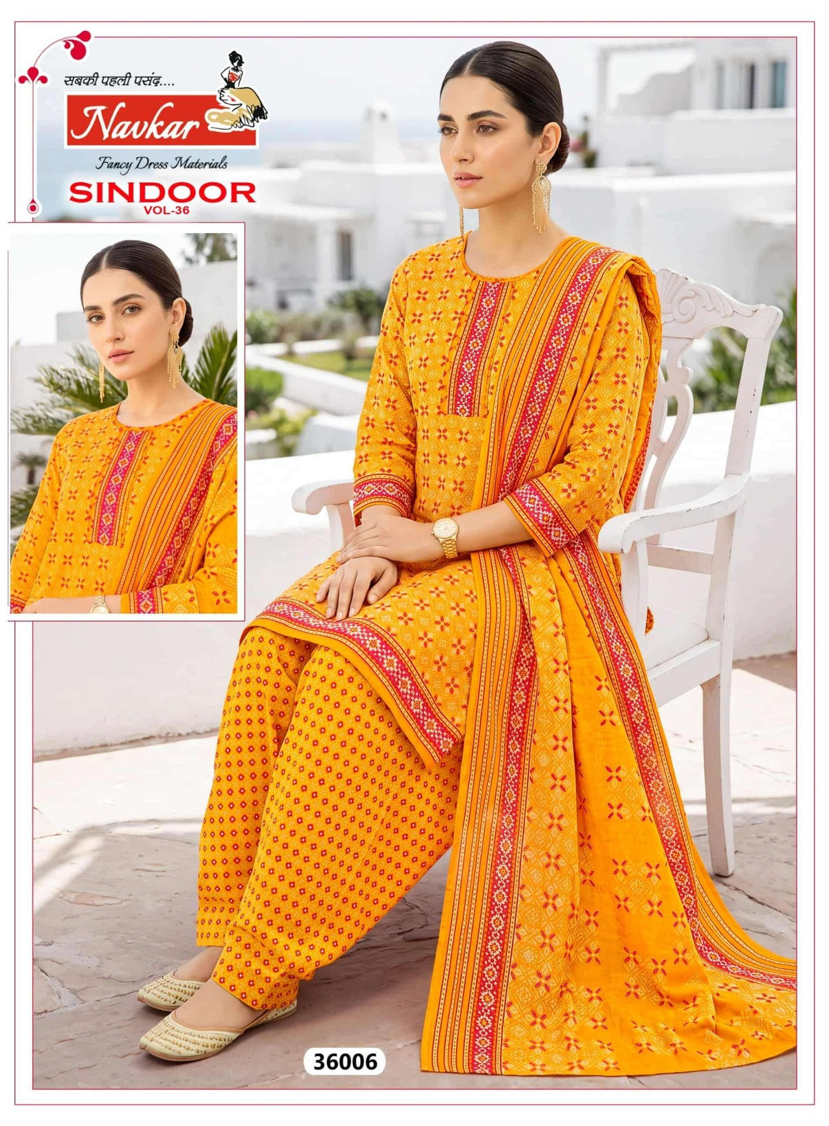 NAVKAR SINDOOR VOL-36 Cotton Printed Salwar Suit Set - Amrah Wholesale