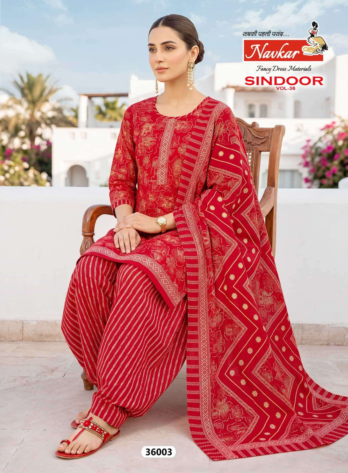 NAVKAR SINDOOR VOL-36 Cotton Printed Salwar Suit Set - Amrah Wholesale