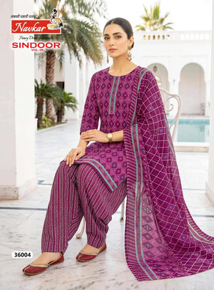 NAVKAR SINDOOR VOL-36 Cotton Printed Salwar Suit Set - Amrah Wholesale