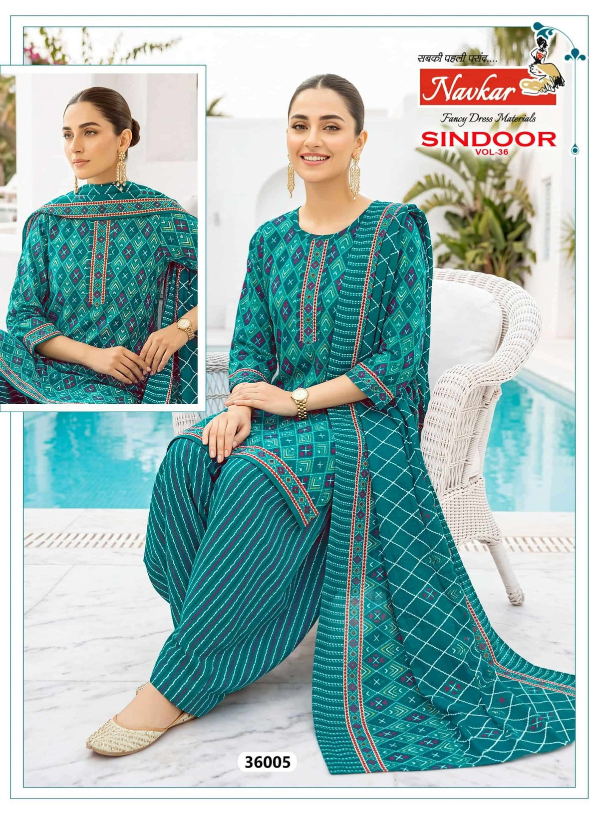 NAVKAR SINDOOR VOL-36 Cotton Printed Salwar Suit Set - Amrah Wholesale