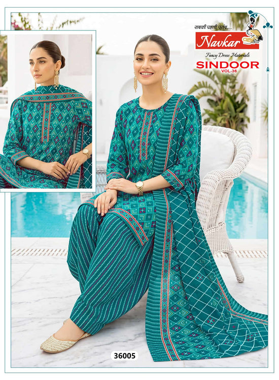NAVKAR SINDOOR VOL-36 Cotton Printed Salwar Suit Set