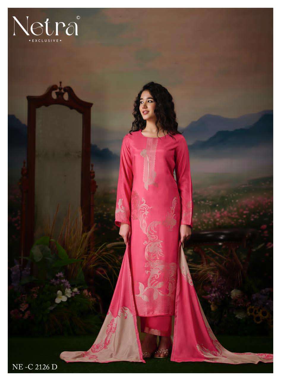 Netra Aarna Vol 4 Muslin Jacquard Dress Material Wholesale - Amrah Wholesale
