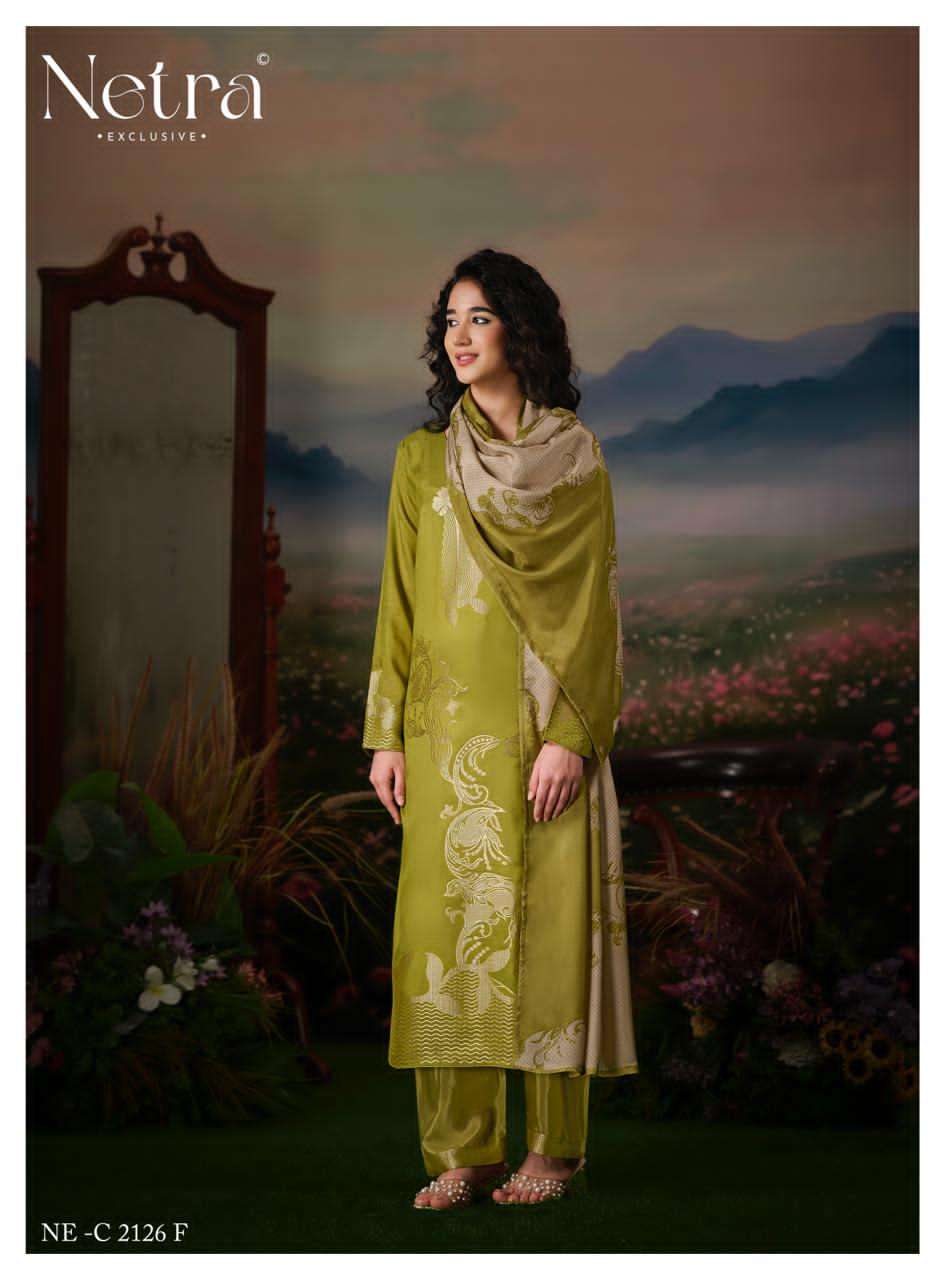 Netra Aarna Vol 4 Muslin Jacquard Dress Material Wholesale - Amrah Wholesale