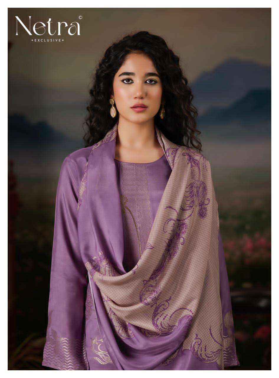 Netra Aarna Vol 4 Muslin Jacquard Dress Material Wholesale - Amrah Wholesale
