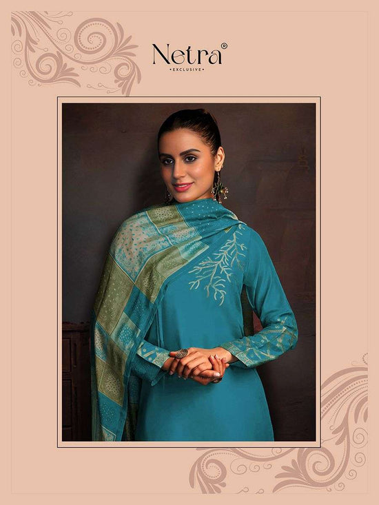 Netra Aarna Vol 1 New Colors Muslin Jacquard Dress Material - Amrah Wholesale