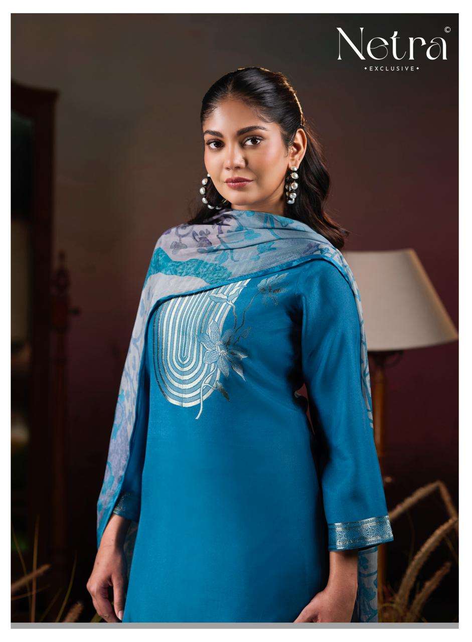 Netra Aarna Vol 6 Bemberg Muslin Dress Material - Amrah Wholesale