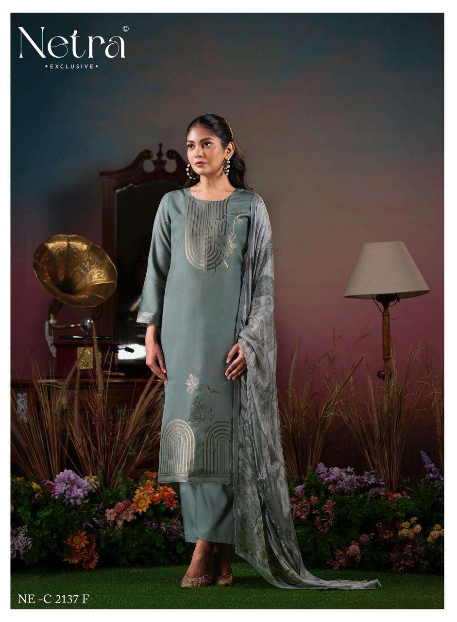 Netra Aarna Vol 6 Bemberg Muslin Dress Material - Amrah Wholesale
