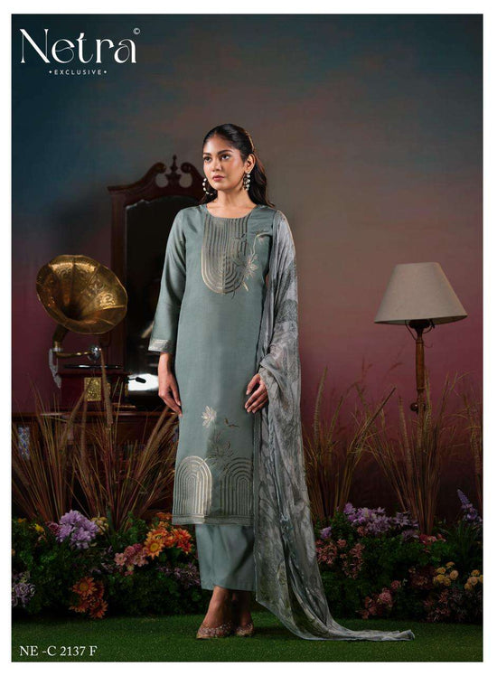 Netra Aarna Vol 6 Bemberg Muslin Dress Material - Amrah Wholesale