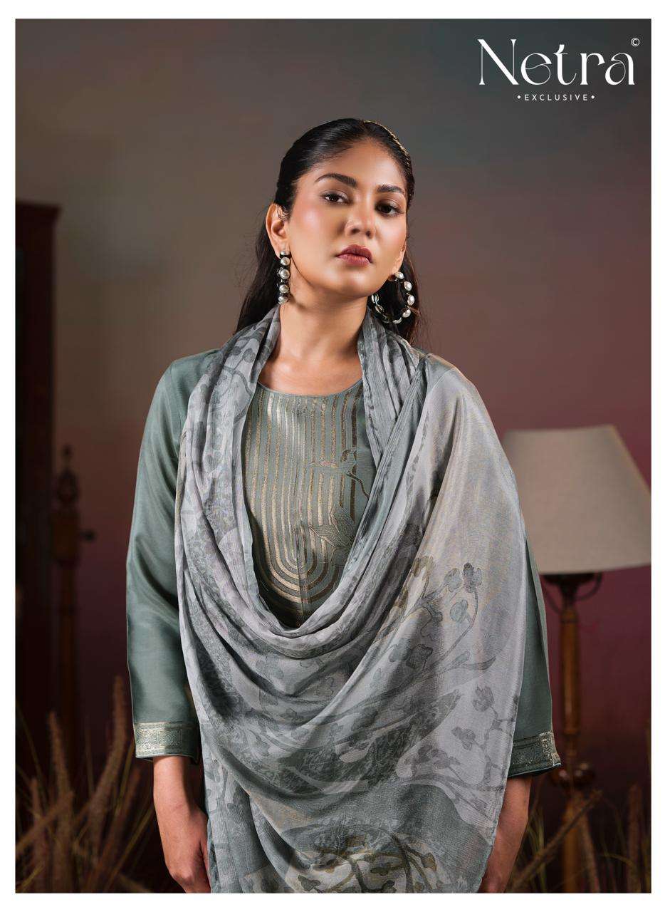 Netra Aarna Vol 6 Bemberg Muslin Dress Material - Amrah Wholesale