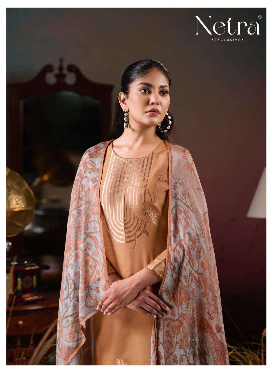 Netra Aarna Vol 6 Bemberg Muslin Dress Material - Amrah Wholesale