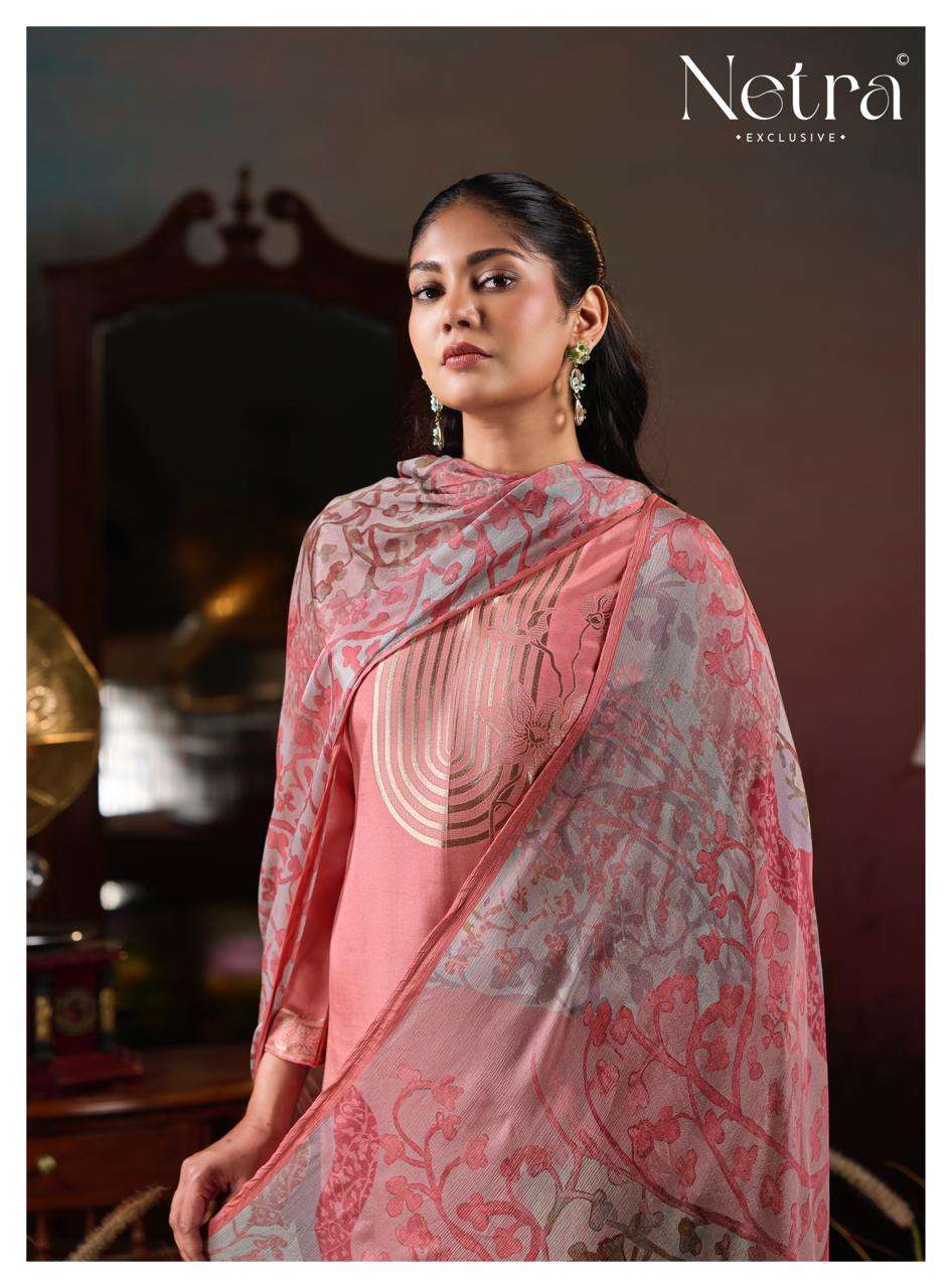 Netra Aarna Vol 6 Bemberg Muslin Dress Material - Amrah Wholesale