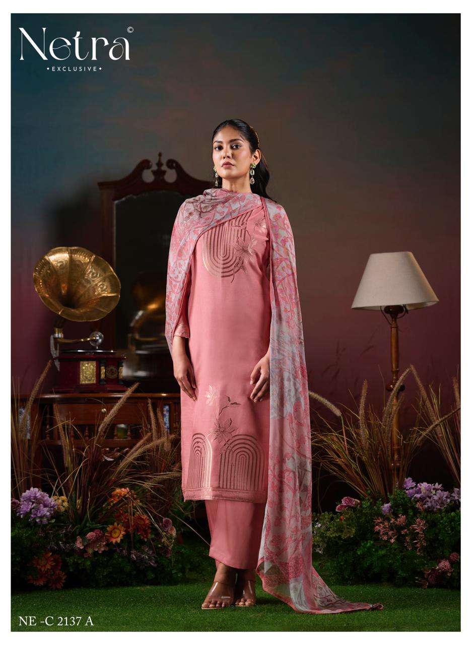 Netra Aarna Vol 6 Bemberg Muslin Dress Material - Amrah Wholesale