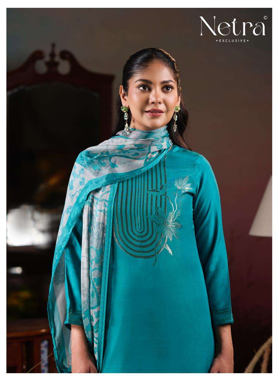 Netra Aarna Vol 6 Bemberg Muslin Dress Material - Amrah Wholesale