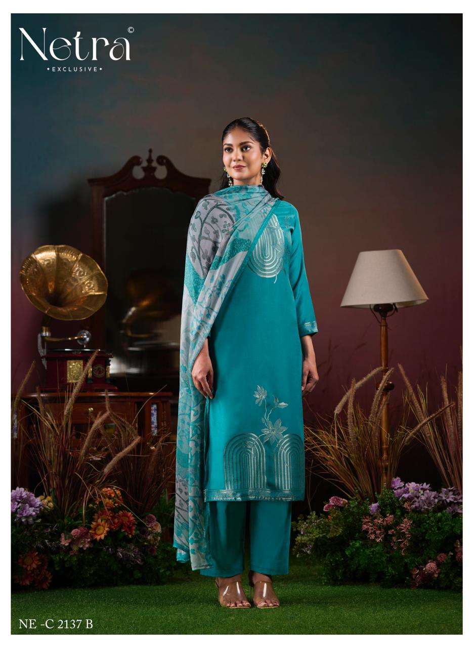 Netra Aarna Vol 6 Bemberg Muslin Dress Material - Amrah Wholesale