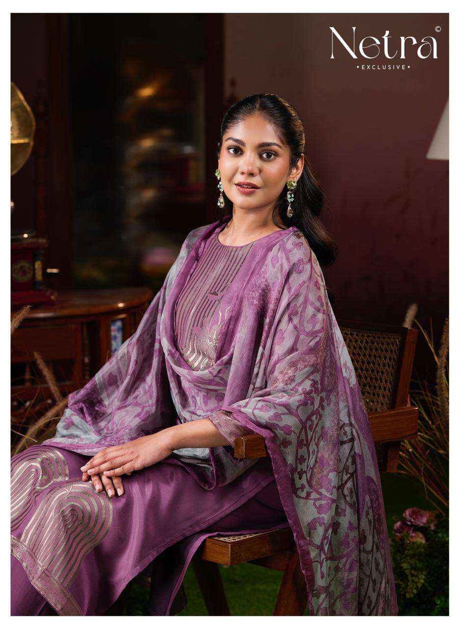 Netra Aarna Vol 6 Bemberg Muslin Dress Material - Amrah Wholesale
